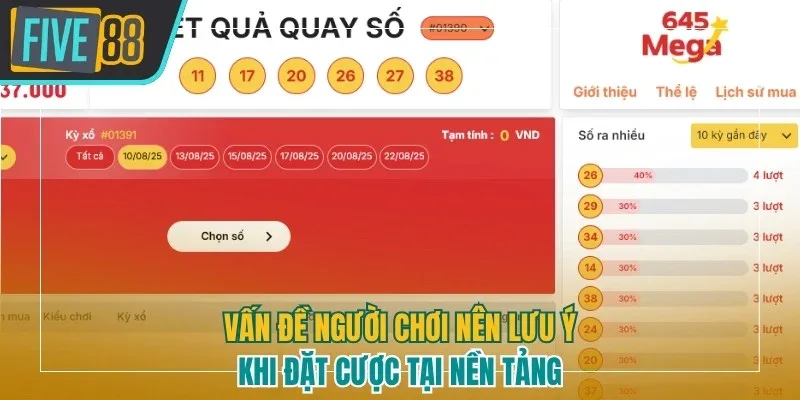 Vấn đề người chơi nên lưu ý khi đặt cược tại nền tảng